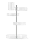 Umbra Pirouette Rotating Makeup Organiser Clear - BATHROOM - Makeup Storage - Soko and Co