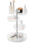 Umbra Pirouette Rotating Makeup Organiser Clear - BATHROOM - Makeup Storage - Soko and Co