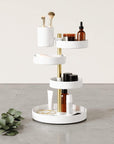 Umbra Pirouette Rotating Makeup Organiser White - BATHROOM - Makeup Storage - Soko and Co