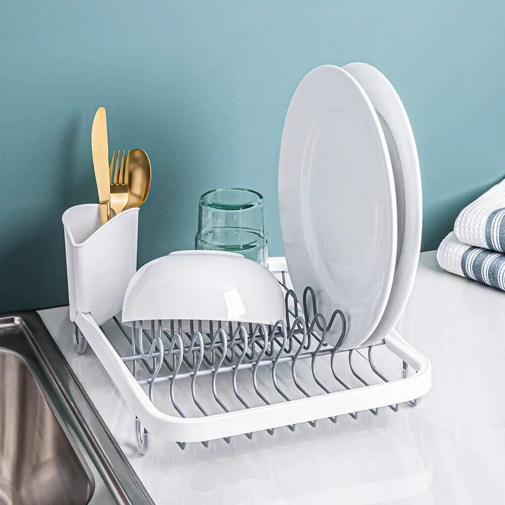 Umbra Sinkin Dish Rack White - KITCHEN - Dish Racks and Mats - Soko and Co