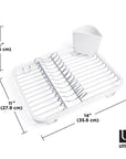 Umbra Sinkin Dish Rack White - KITCHEN - Dish Racks and Mats - Soko and Co