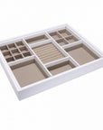 Urburn Medium Jewellery Tray for Elfa Drawers White - WARDROBE - Jewellery Storage - Soko and Co