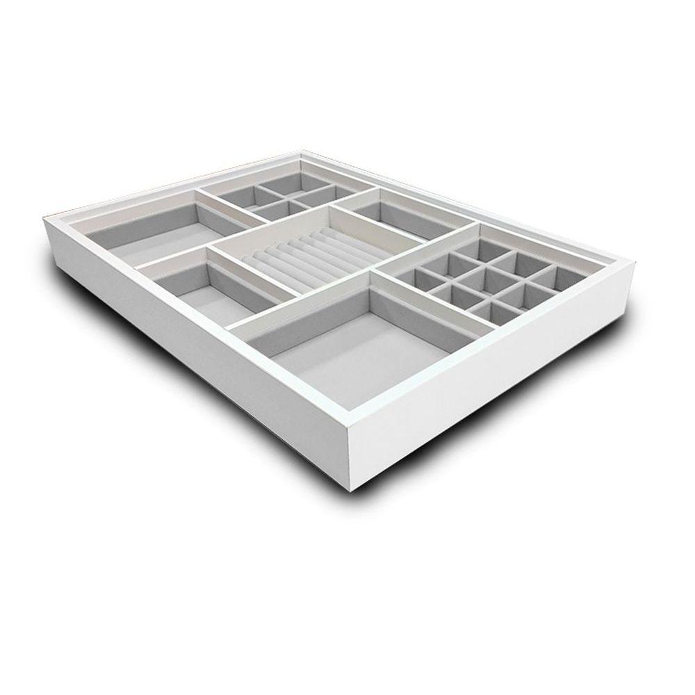 Urburn Medium Jewellery Tray for Elfa Drawers White - WARDROBE - Jewellery Storage - Soko and Co