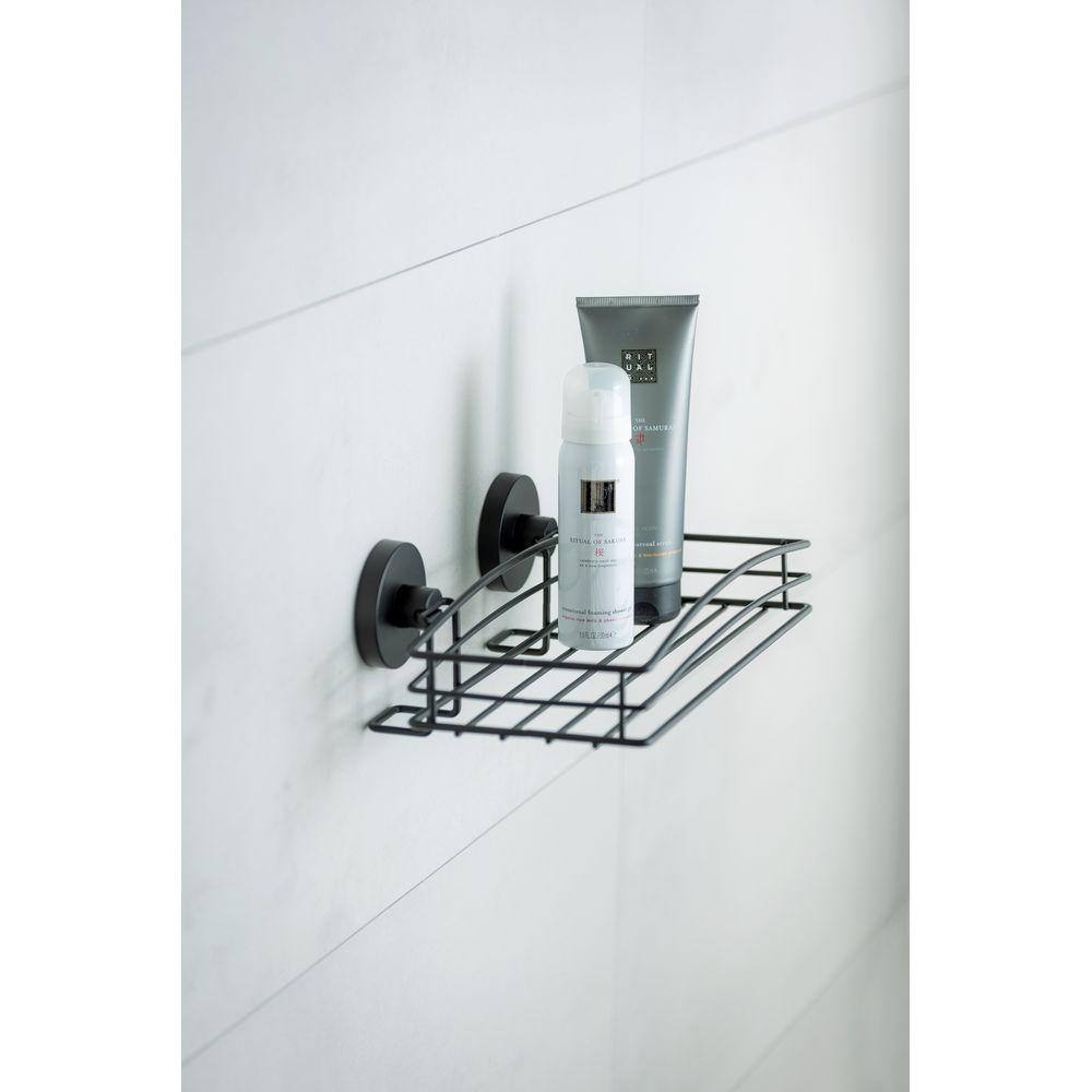 Vac Lock Suction Shower Shelf Matte Black - BATHROOM - Suction - Soko and Co