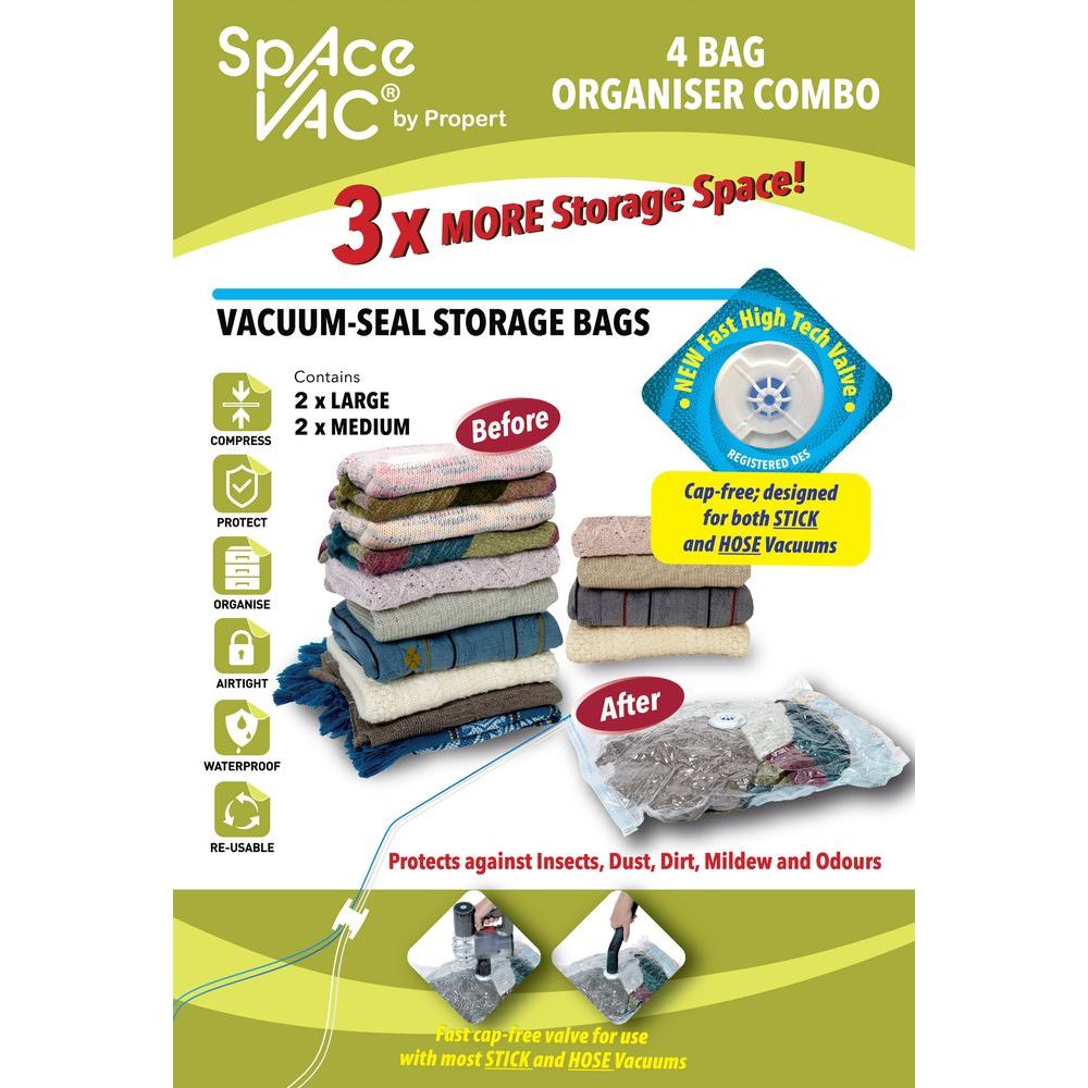 Vacuum Seal Storage Bag Combo 4 Pack - WARDROBE - Storage - Soko and Co