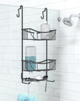 Venus 3 Tier Aluminium Over Door Shower Caddy Matte Black - BATHROOM - Shower Caddies - Soko and Co