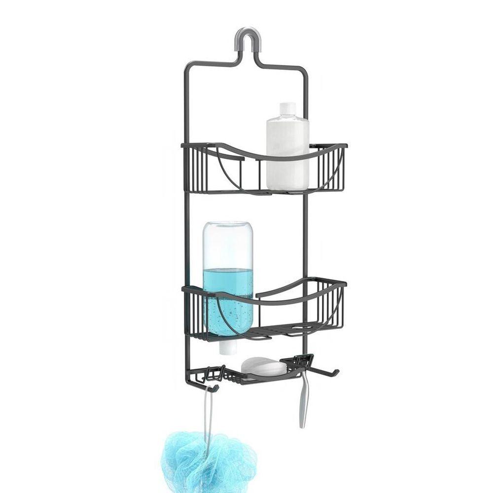 Venus 3 Tier Aluminium Shower Caddy Matte Black - BATHROOM - Shower Caddies - Soko and Co