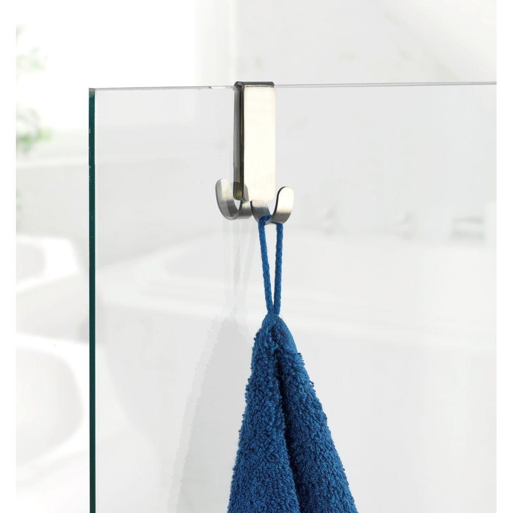 Vieste Double Shower Hook Matte Steel - BATHROOM - Suction - Soko and Co