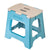 Vigar 32cm Compact Folding Step Stool Grey & Blue Print - LAUNDRY - Ladders - Soko and Co