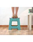 Vigar 32cm Compact Folding Step Stool Turquoise - LAUNDRY - Ladders - Soko and Co