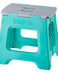 Vigar 32cm Compact Folding Step Stool Turquoise - LAUNDRY - Ladders - Soko and Co