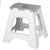 Vigar 40cm 2 Step Folding Step Stool Grey - LAUNDRY - Ladders - Soko and Co