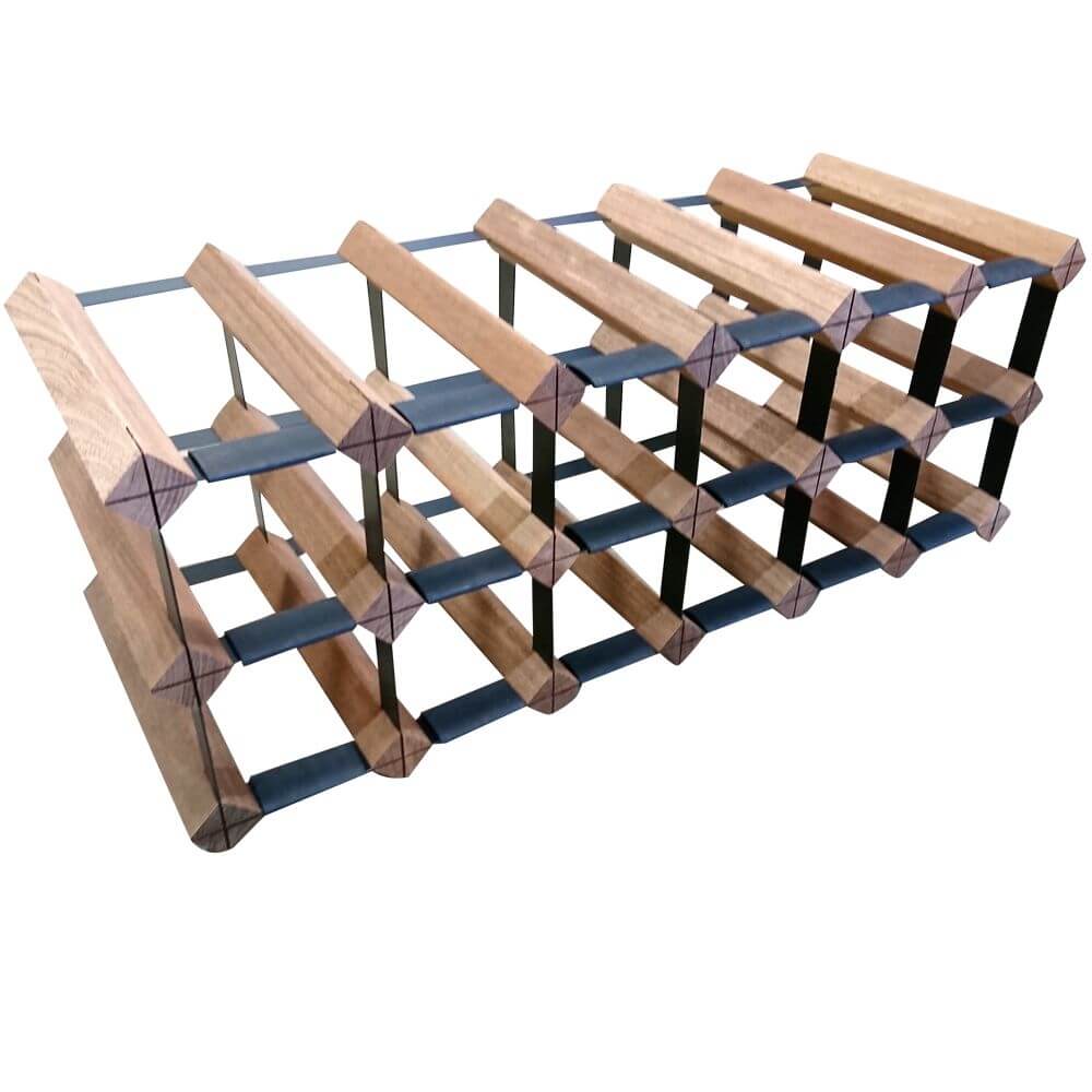 Vino Stack 12 Pocket Mahogany Wine Rack - WINE - Wine Racks - Soko and Co