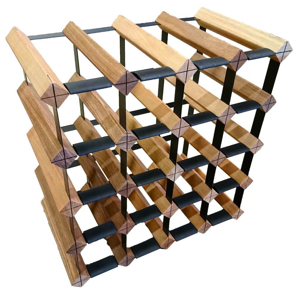 Vino Stack 16 Pocket Mahogany Wine Rack - WINE - Wine Racks - Soko and Co