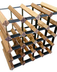 Vino Stack 16 Pocket Mahogany Wine Rack - WINE - Wine Racks - Soko and Co