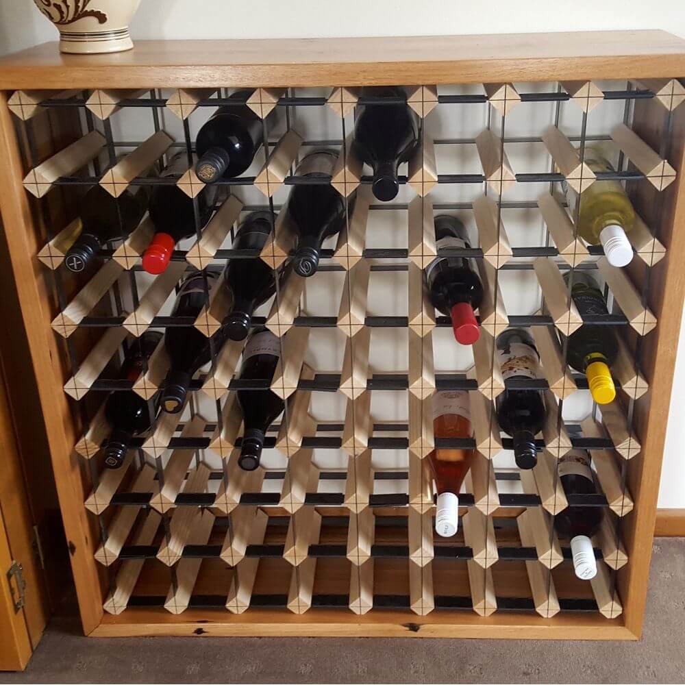 Vino Stack 16 Pocket Mahogany Wine Rack - WINE - Wine Racks - Soko and Co