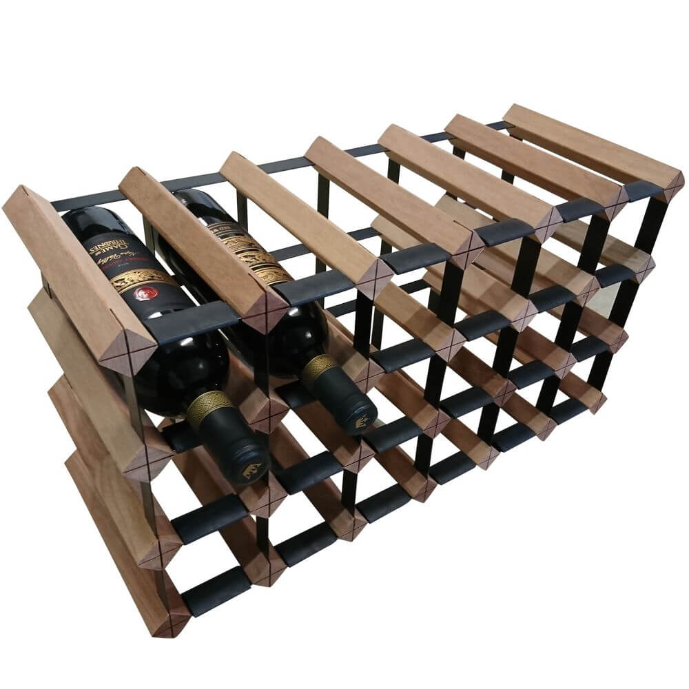 Vino Stack 18 Pocket Mahogany Wine Rack - WINE - Wine Racks - Soko and Co