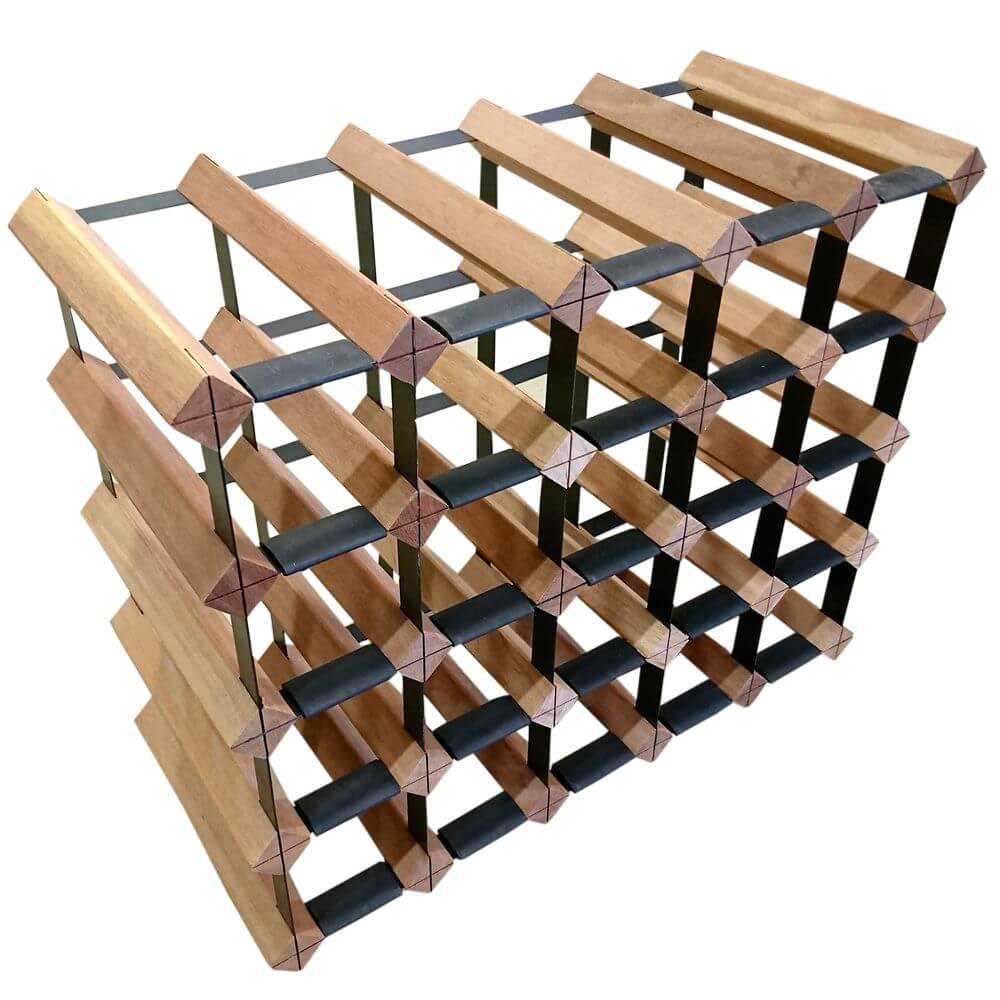 Vino Stack 20 Pocket Mahogany Wine Rack - WINE - Wine Racks - Soko and Co