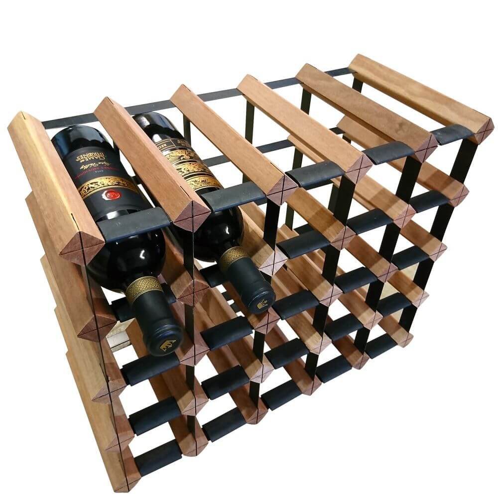 Vino Stack 20 Pocket Mahogany Wine Rack - WINE - Wine Racks - Soko and Co