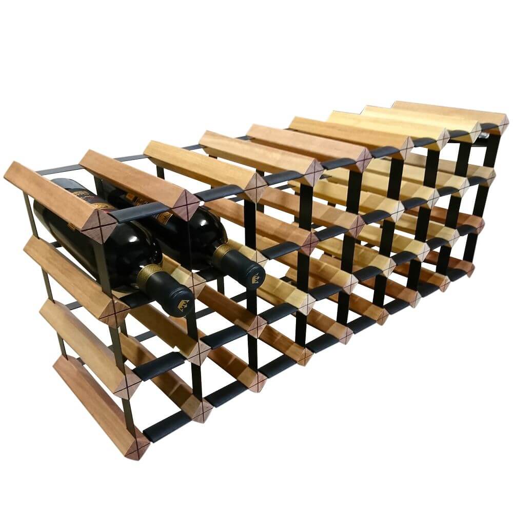 Vino Stack 24 Pocket Mahogany Wine Rack - WINE - Wine Racks - Soko and Co