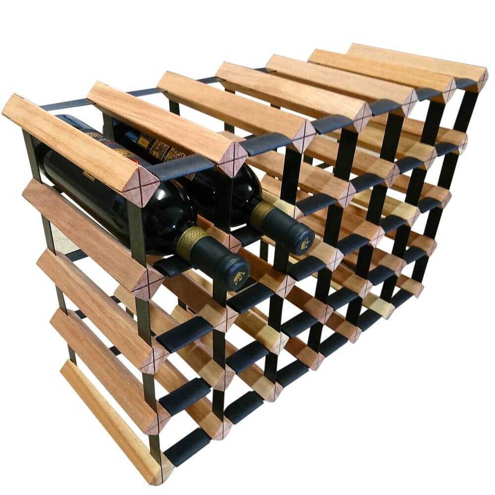 Vino Stack 24 Pocket Mahogany Wine Rack - WINE - Wine Racks - Soko and Co