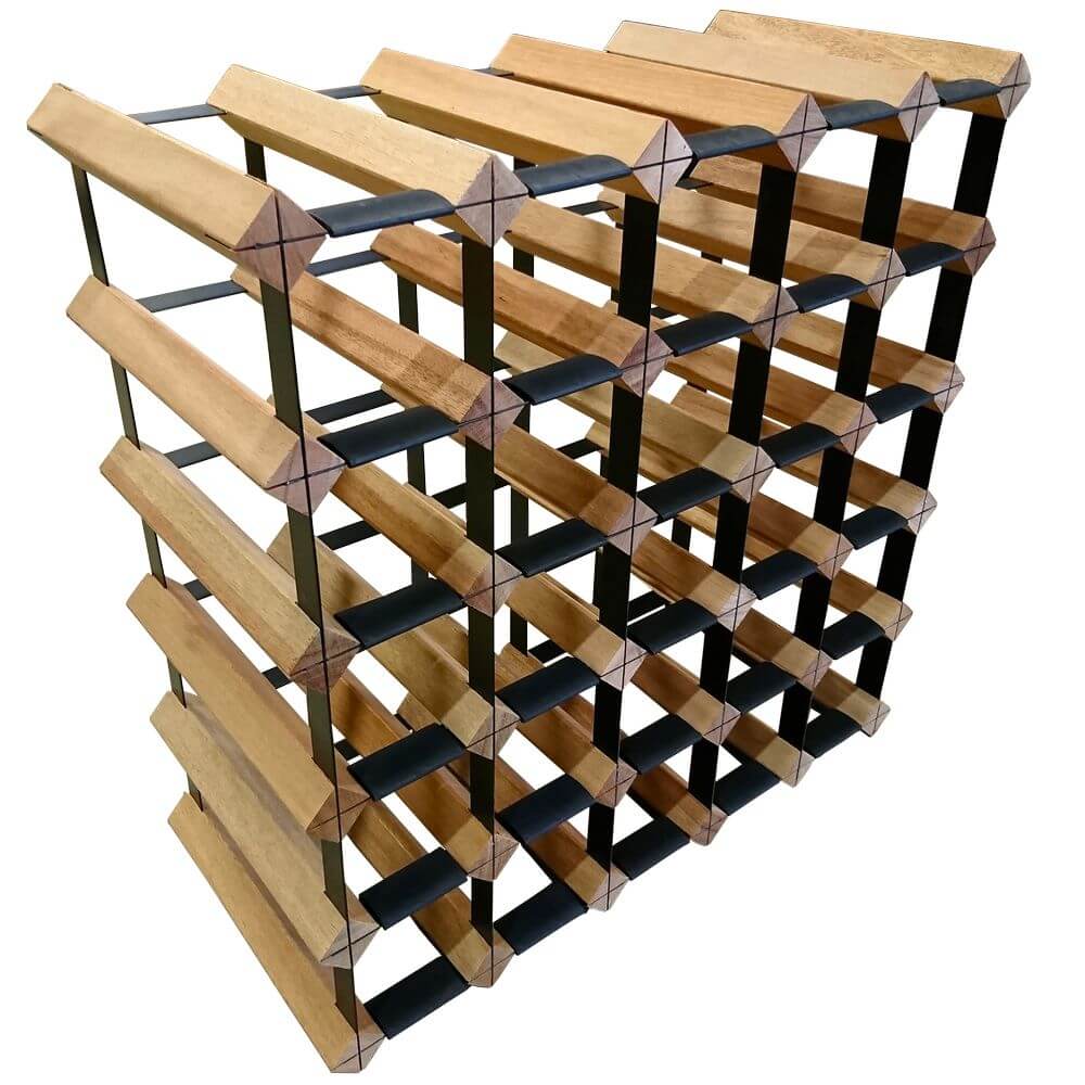 Vino Stack 25 Pocket Mahogany Wine Rack - WINE - Wine Racks - Soko and Co