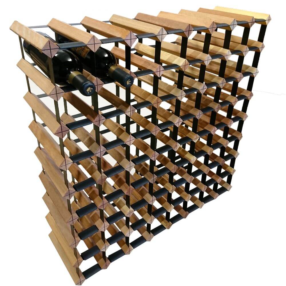 Vino Stack 64 Pocket Mahogany Wine Rack - WINE - Wine Racks - Soko and Co