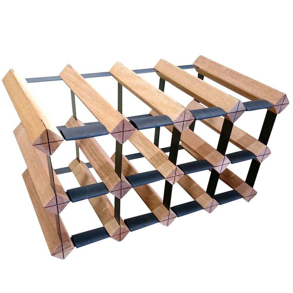 Vino Stack 8 Pocket Mahogany Wine Rack - WINE - Wine Racks - Soko and Co