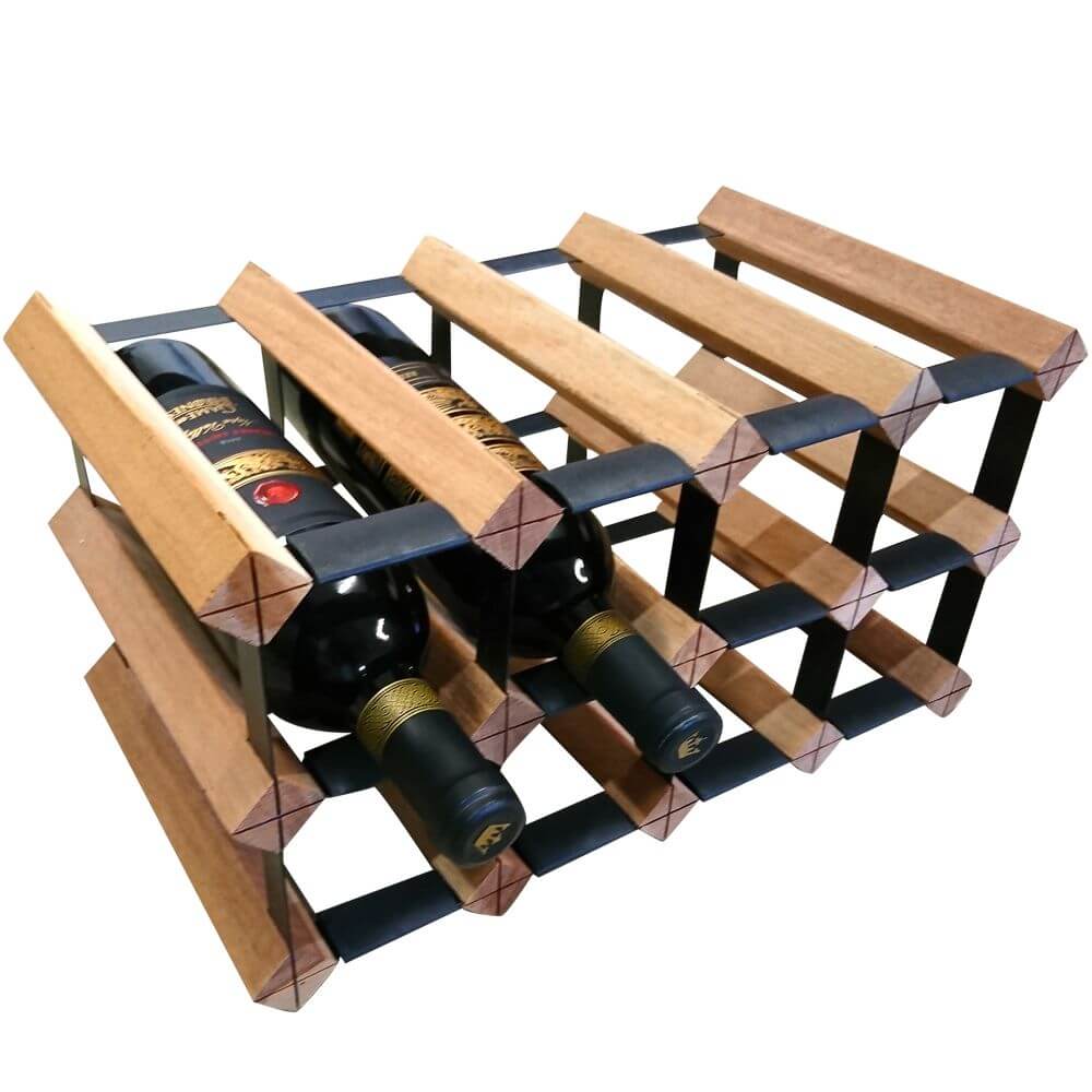 Vino Stack 8 Pocket Mahogany Wine Rack - WINE - Wine Racks - Soko and Co