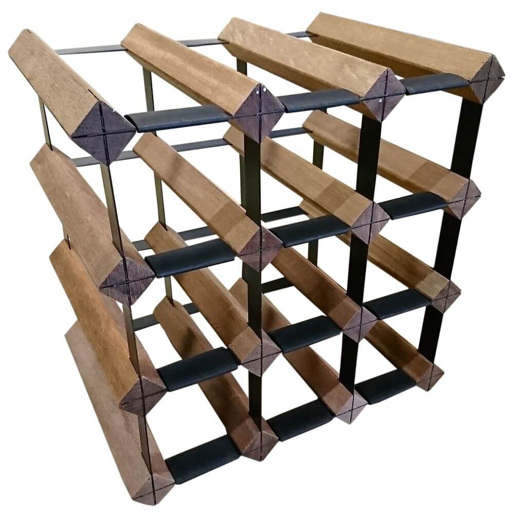 Vino Stack 9 Pocket Mahogany Wine Rack - WINE - Wine Racks - Soko and Co