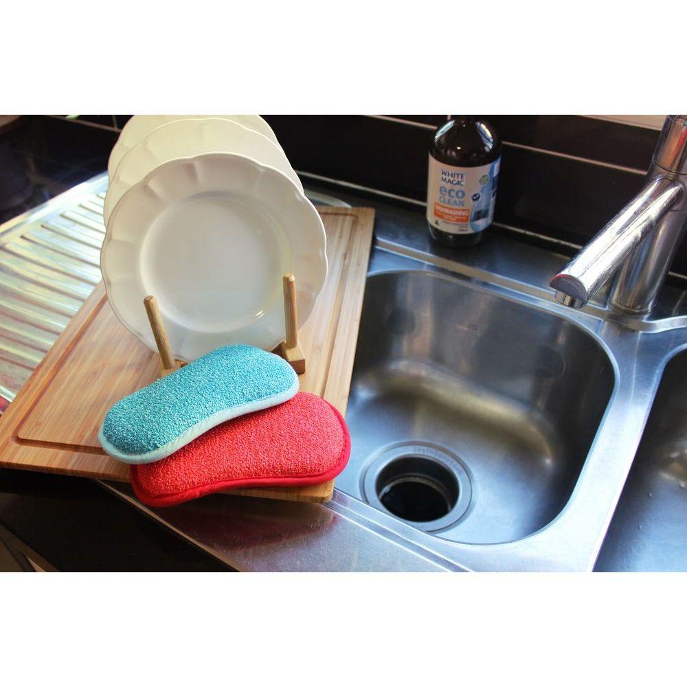 White Magic Eco Dish Washing Sponge Lemon - KITCHEN - Sink - Soko and Co