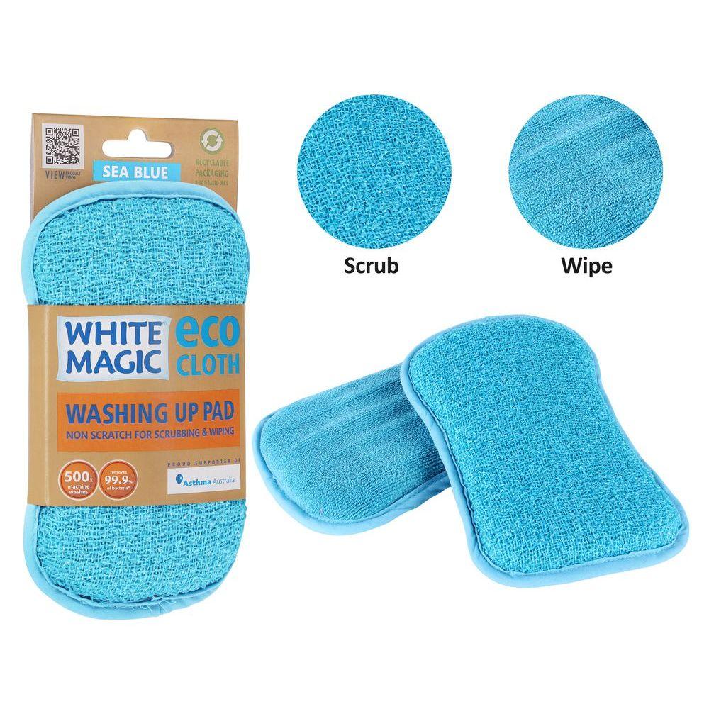 White Magic Eco Dish Washing Sponge Sea Blue - KITCHEN - Sink - Soko and Co