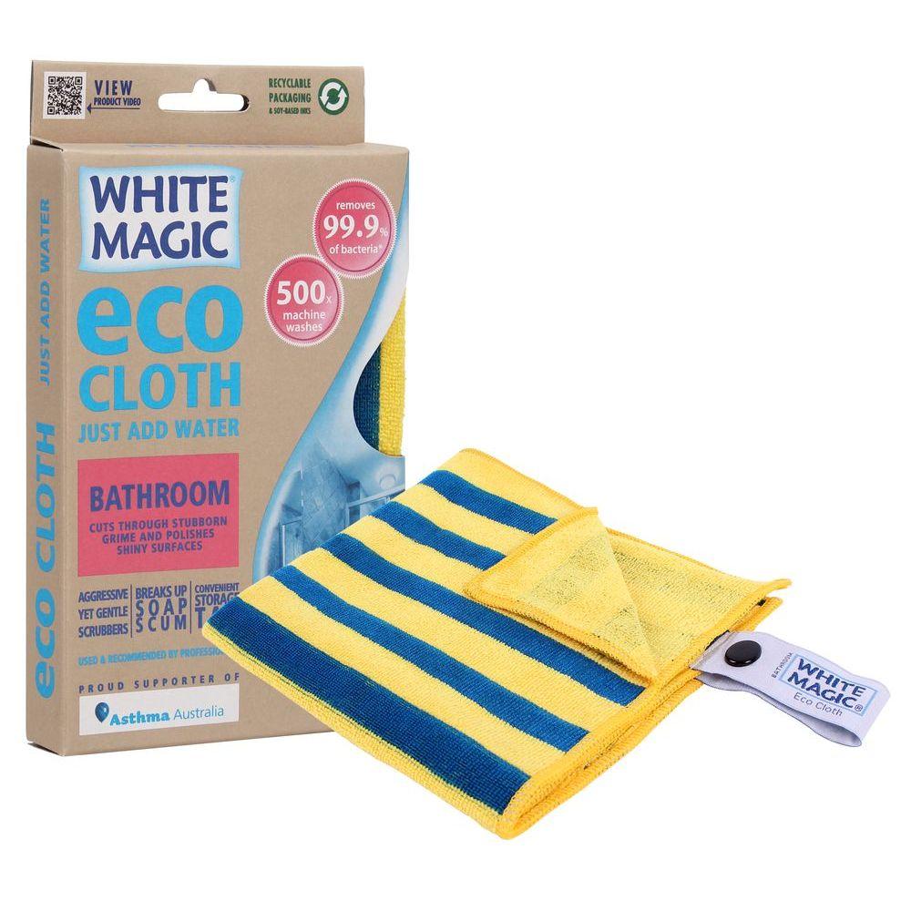 White Magic Microfibre Bathroom Eco Cloth - LAUNDRY - Cleaning - Soko and Co