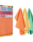 White Magic Microfibre Tea Towels 3 Pack Citrus - KITCHEN - Sink - Soko and Co