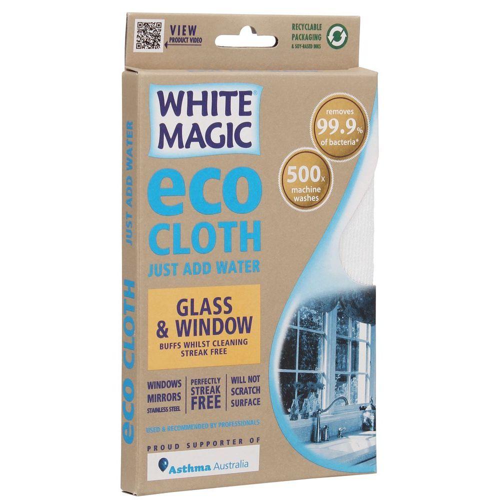 White Magic Microfibre Window & Glass Eco Cloth - LAUNDRY - Cleaning - Soko and Co